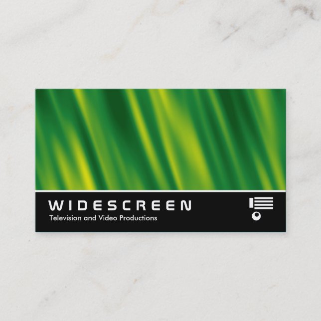 Widescreen 150 - Grönt-kaskad Visitkort (Framsida)