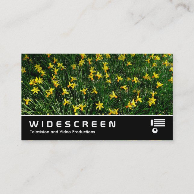 Widescreen 204 - Daffodils/Narcissus Visitkort (Framsida)