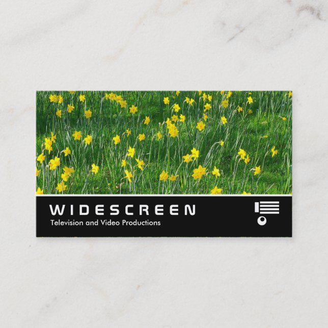 Widescreen 205 - Daffodils/Narcissus Visitkort (Framsida)