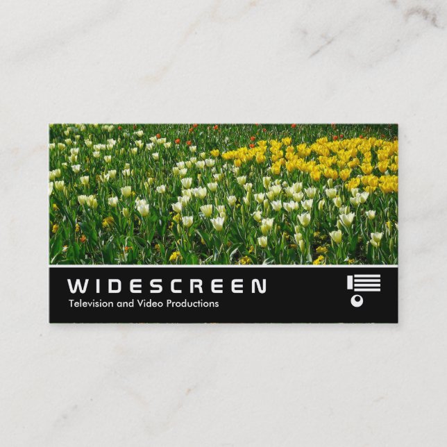 Widescreen 205 - Vår blommor Visitkort (Framsida)