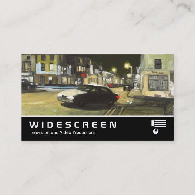 Widescreen 207 - Taxi - Oljemålning Visitkort (Framsida)
