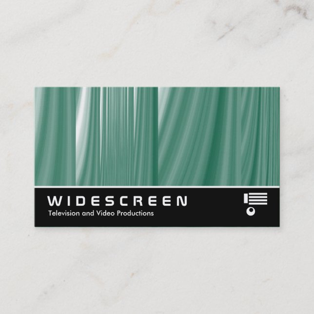 Widescreen 212 - Abstrakt Glass-Cascade Visitkort (Framsida)