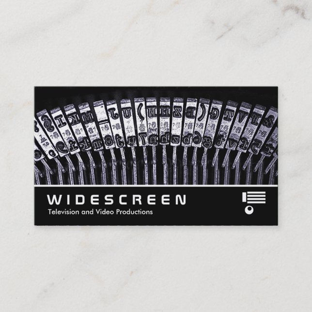 Widescreen 217 - Typewriter Visitkort (Framsida)