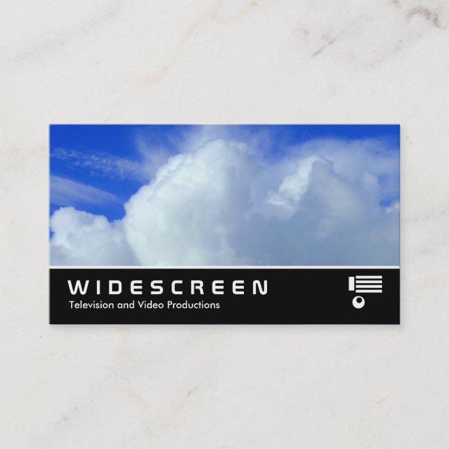 Widescreen 230 - moln visitkort (Framsida)