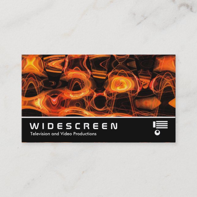 Widescreen 269 - Abstrakt Flame 02 Visitkort (Framsida)