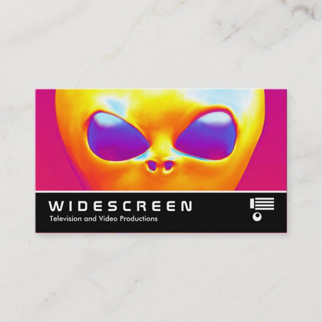 Widescreen 339 - Psychedelic Alien Visitkort (Framsida)