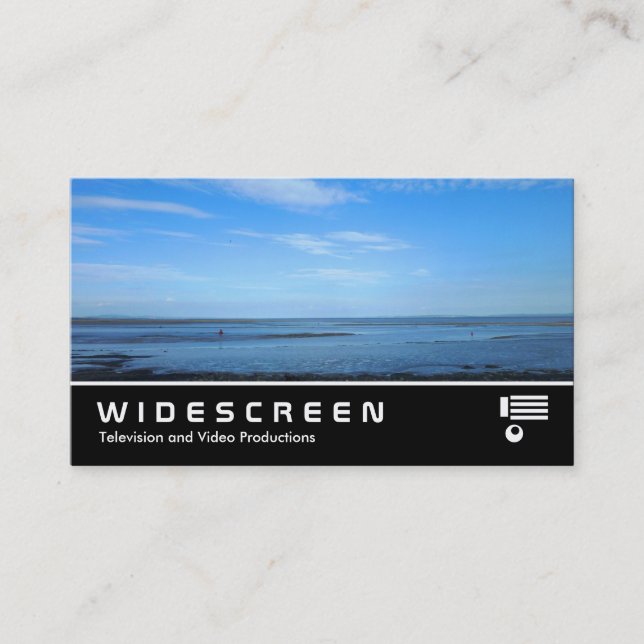Widescreen 341 - Severn Estuary vid Penarth Visitkort (Framsida)