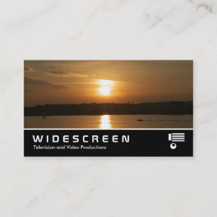 Widescreen 360 - Solnedgång över Cardiff Bay Visitkort