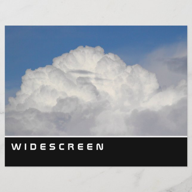 Widescreen - Nimbus Clouds Reklamblad (Framsidan)