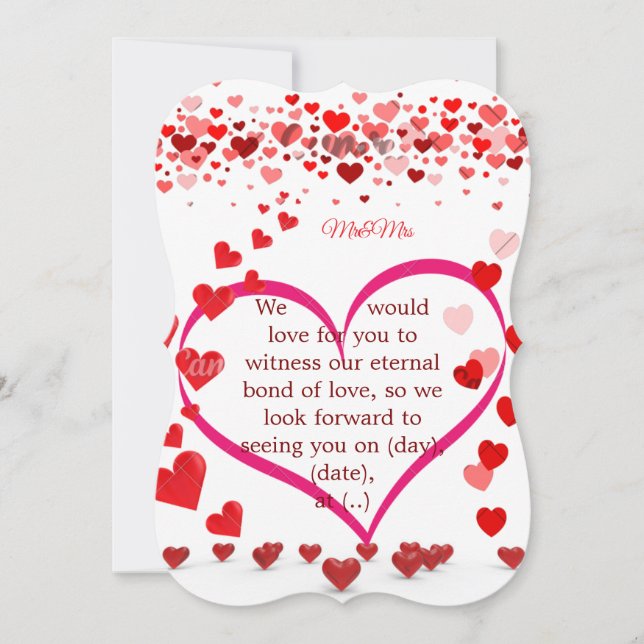 Widing invitation  inbjudningar (Framsida)