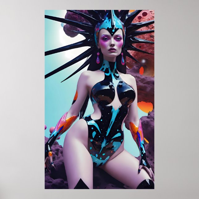 Widow Queen of the Scrum Run Poster (Framsidan)