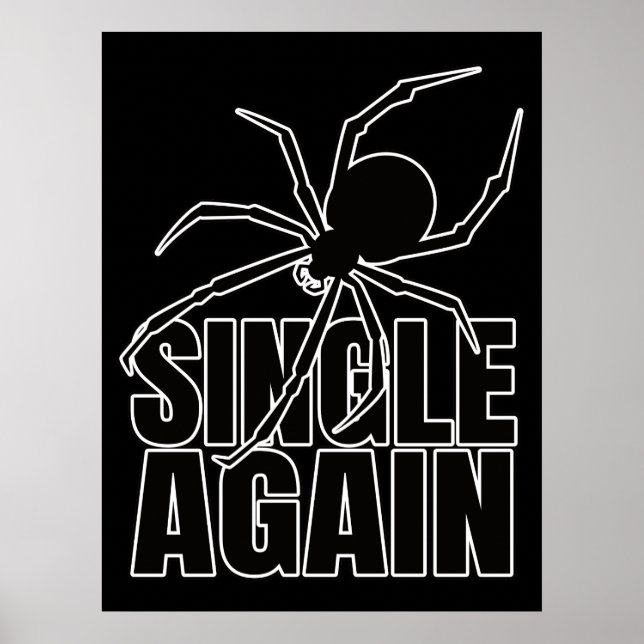 Widow Spider Venomous Spiders - Arachnology Geek Poster (Framsidan)