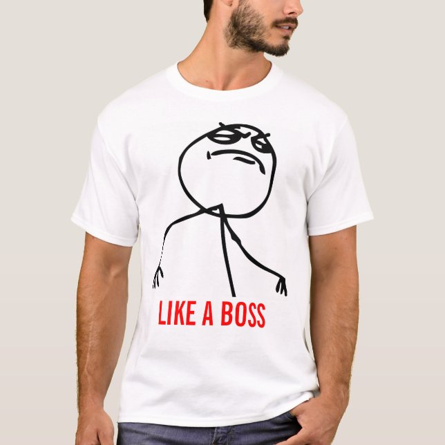 Wie ein Chef meme T-shirt (Framsida)