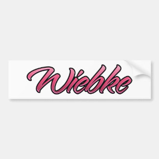 Wiebke faded rosa Aufkleber Sticker Bildekal