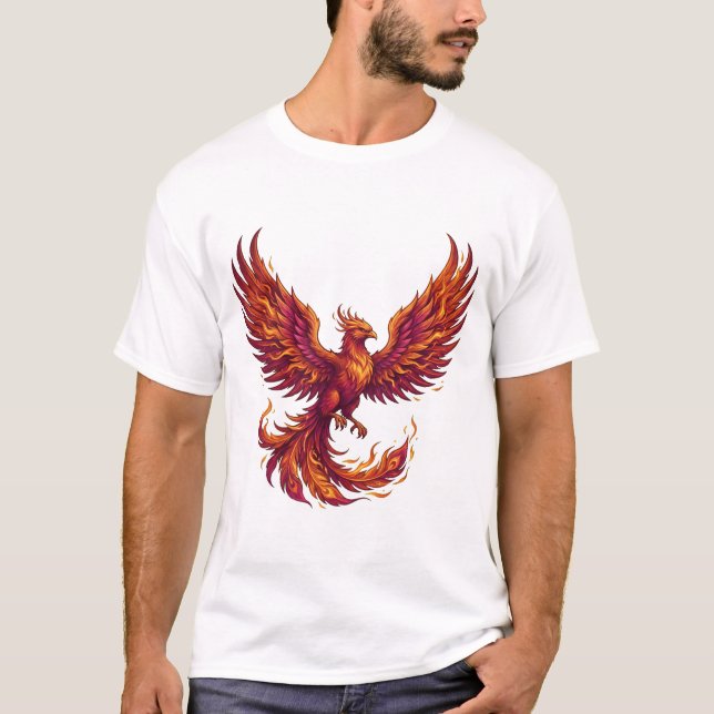 Wiedergeburt In Flammen T Shirt (Framsida)