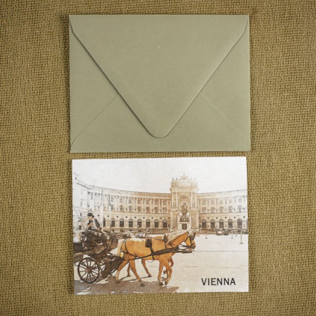 Wien Austria City Panorama View Vykort (vienna austria historic postcard)