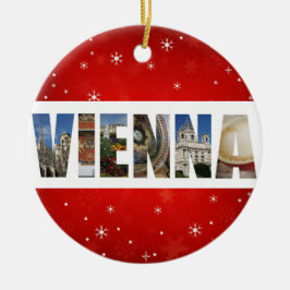 Wien Austria City Photos jul Julgransprydnad Keramik