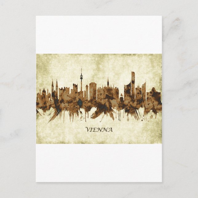 Wien Austria Cityscape Helg Vykort (Framsida)
