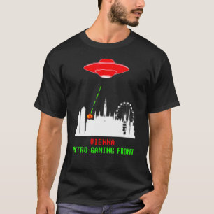 Wien Austria Invasion Retro Gaming Ufo T Shirt