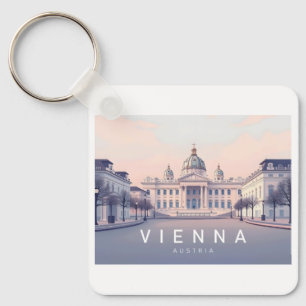 Wien Austria Pastel Travel Design Nyckelring