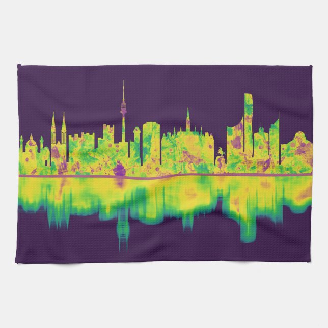 Wien Austria Skyline Kökshandduk (Horisontell)