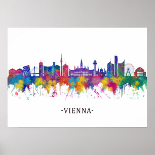 Wien Austria Skyline Poster