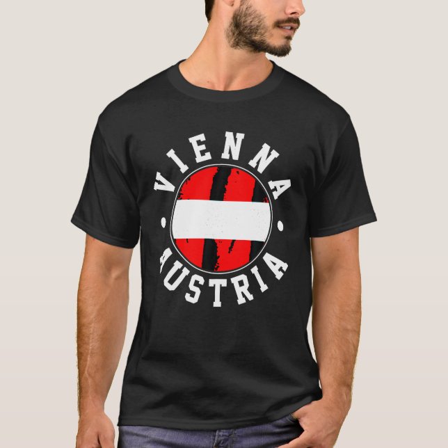 Wien Austria T Shirt (Framsida)