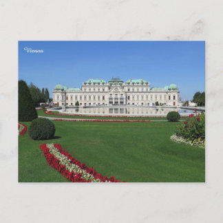 Wien Belvedere, Österrike Helg Vykort