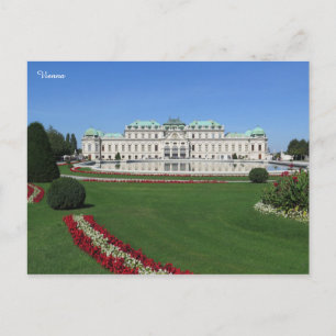 Wien Belvedere, Österrike Vykort
