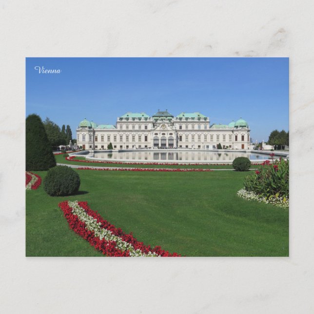 Wien Belvedere, Österrike Vykort (Framsida)