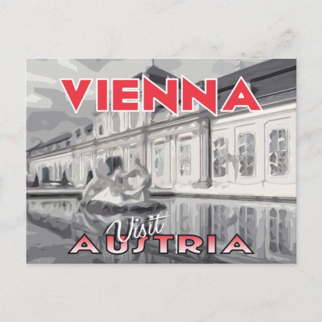 Wien, besök Österrikes vykort (Framsida)