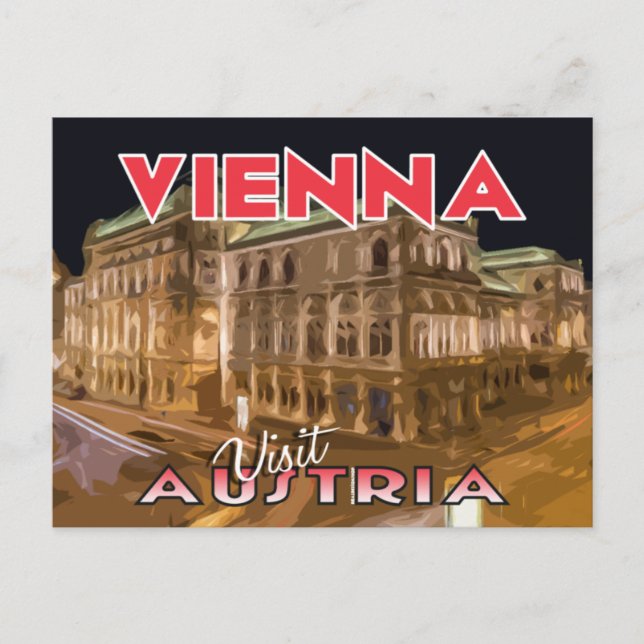 Wien, besök Österrikes vykort (Framsida)