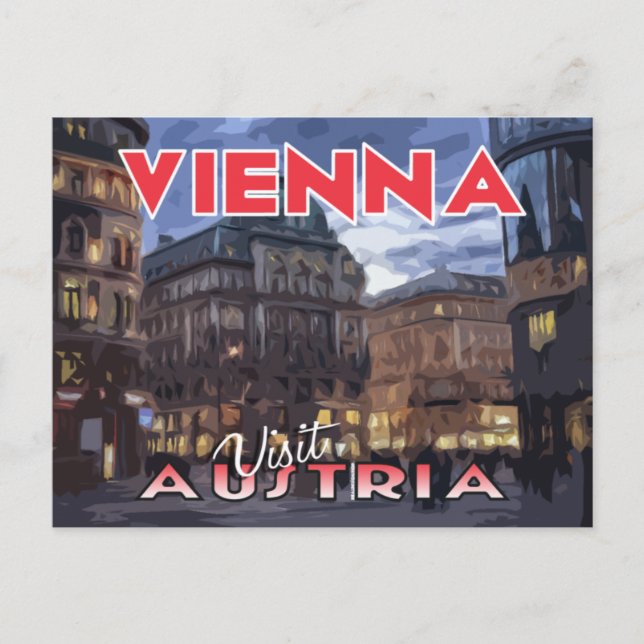Wien, besök Österrikes vykort (Framsida)