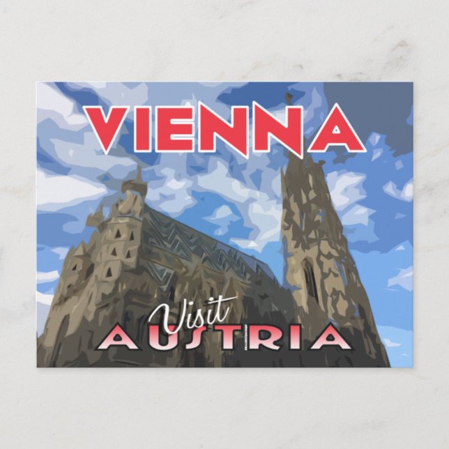 Wien, besök Österrikes vykort (Framsida)