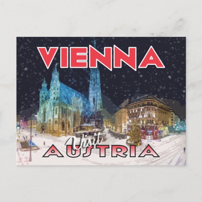 Wien, besök Österrikes vykort (Framsida)
