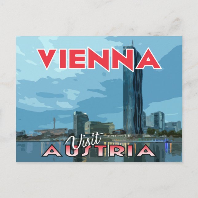 Wien, besök Österrikes vykort (Framsida)