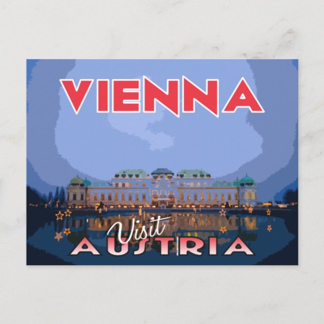 Wien, besök Österrikes vykort (Framsida)
