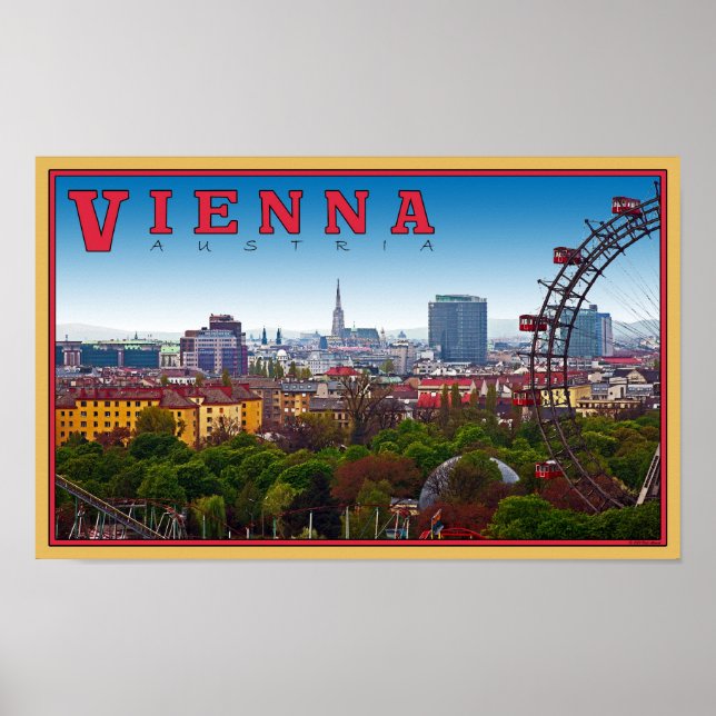 Wien - Cityscape Poster (Framsidan)