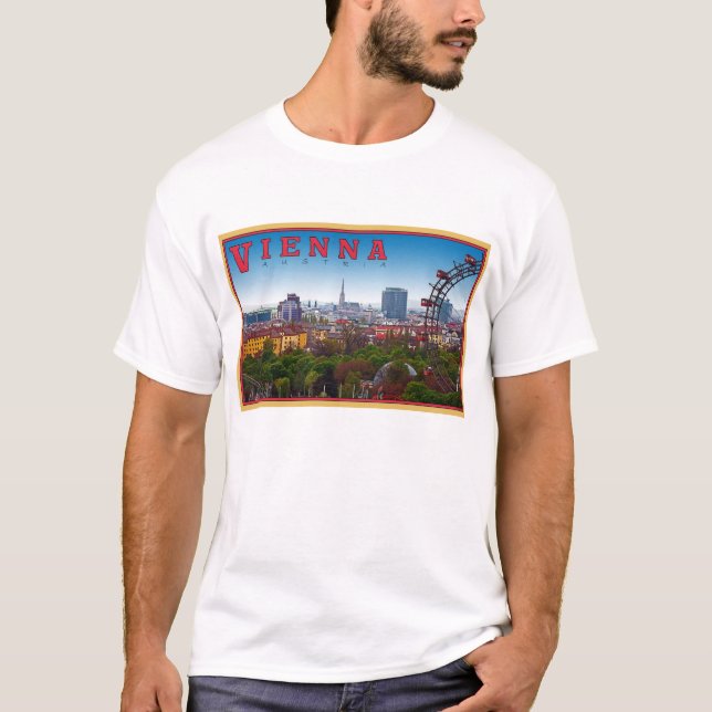 Wien - Cityscape Tee Shirt (Framsida)