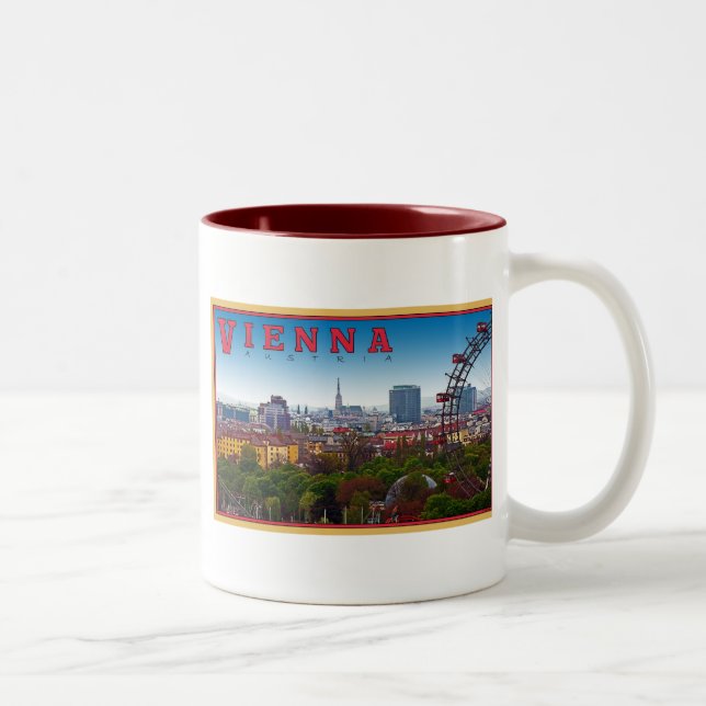 Wien - Cityscape Två-Tonad Mugg (Höger)