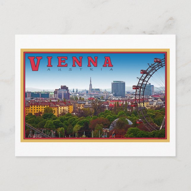 Wien - Cityscape Vykort (Framsida)