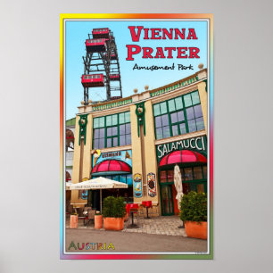Wien - Colorful Prater Park Poster