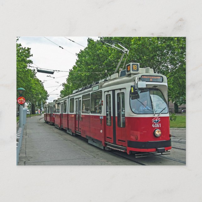 Wien Elstreetcar 2014 Vykort (Framsida)