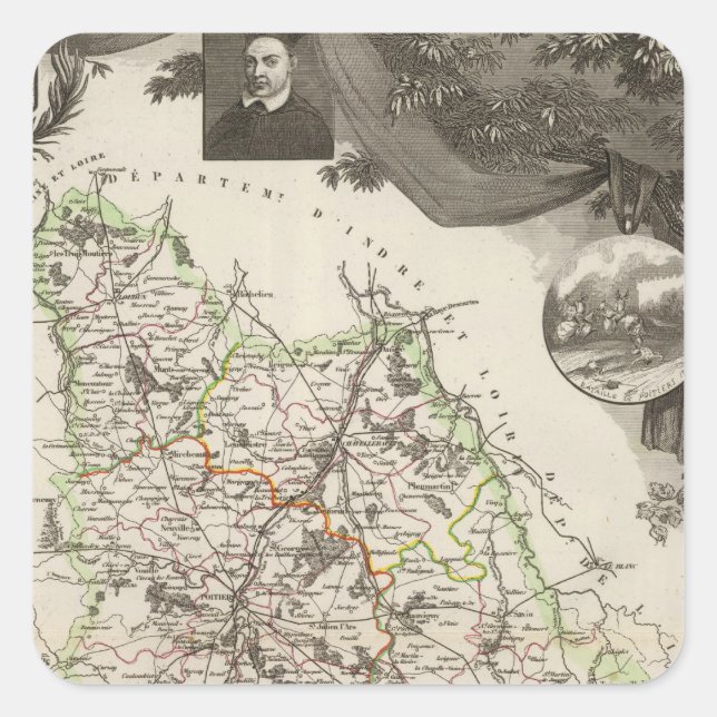 Wien Fyrkantigt Klistermärke (Framsida)