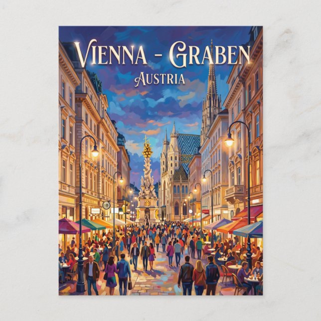 Wien - Graben Österrike Vykort (Framsida)