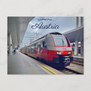 Wien Hauptbahnhof Wien Huvudstation Österrike  Vykort