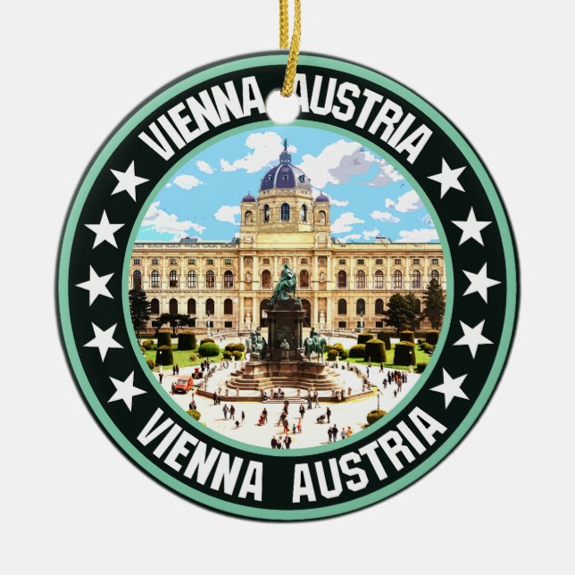 Wien Julgransprydnad Keramik (Framsidan)