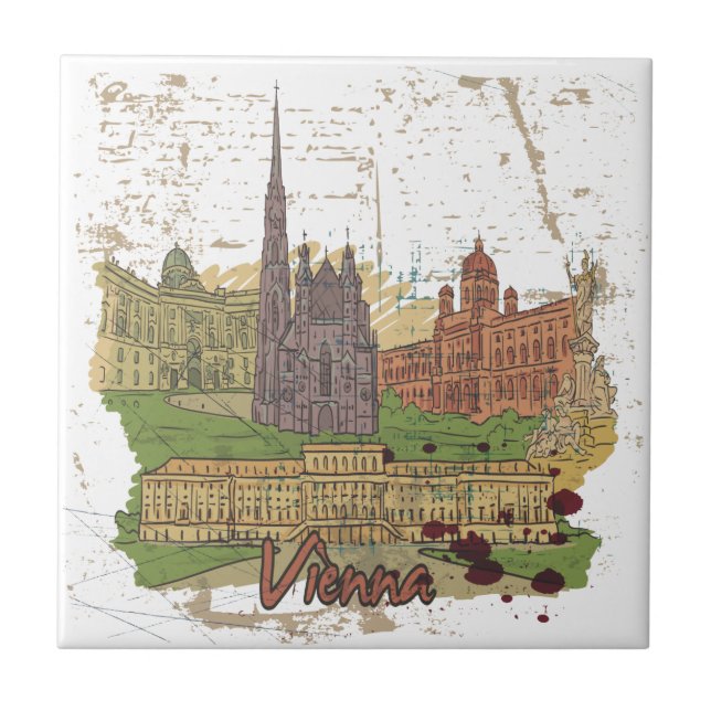 Wien Kakelplatta (Framsidan)