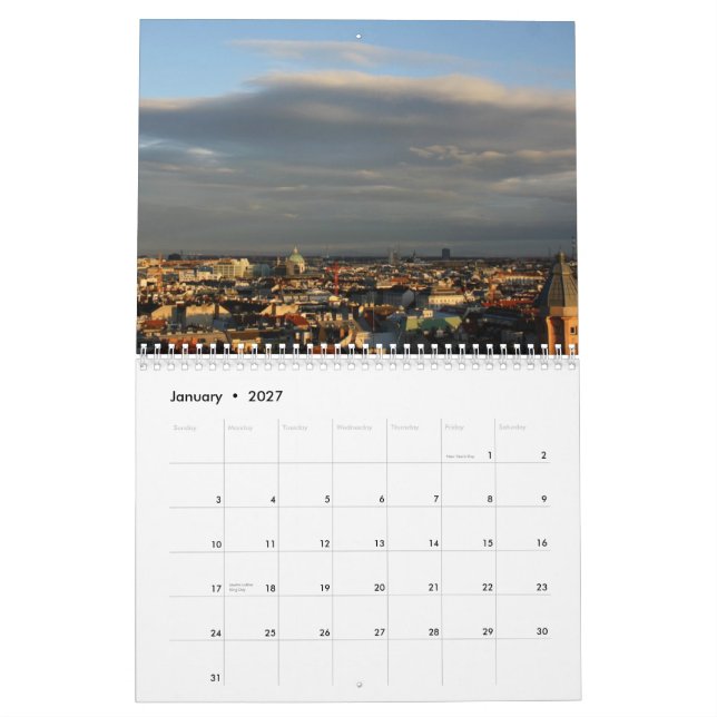 Wien kalender 2014 (Jan 2027)