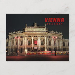Wien night ljus vykort